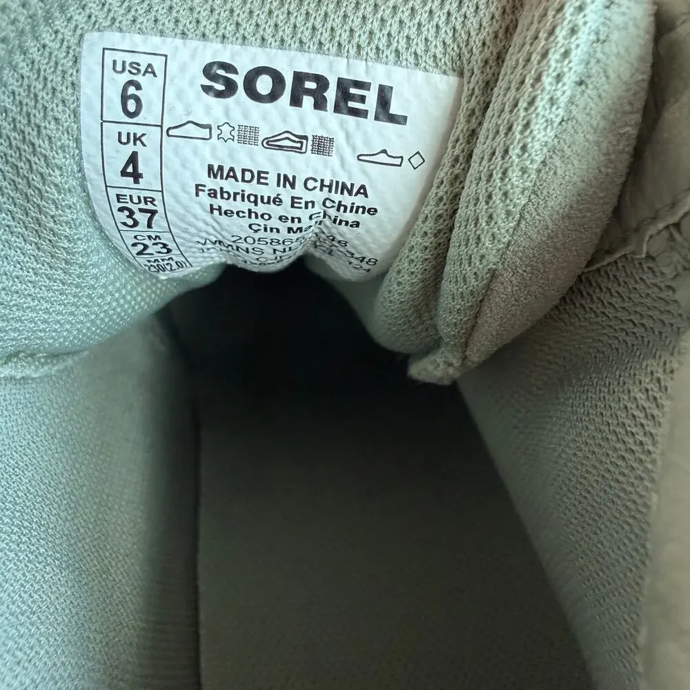Sorel Out N About Chelsea Boots Women's US 6 Sage Green Waterproof Ankle